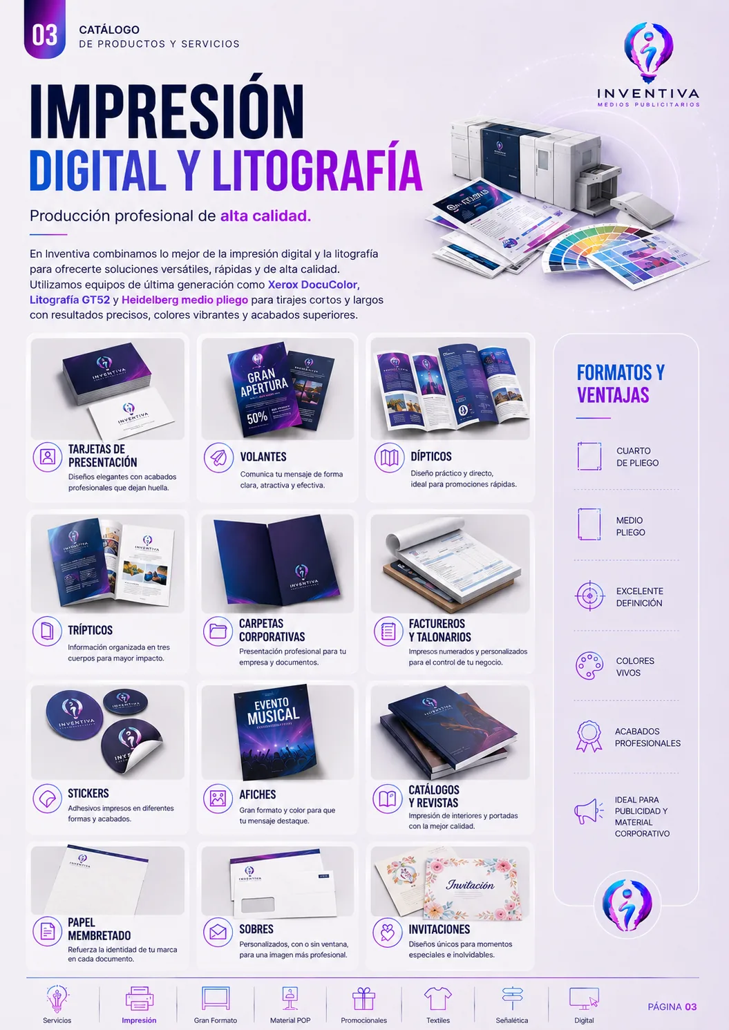 Impresión digital profesional